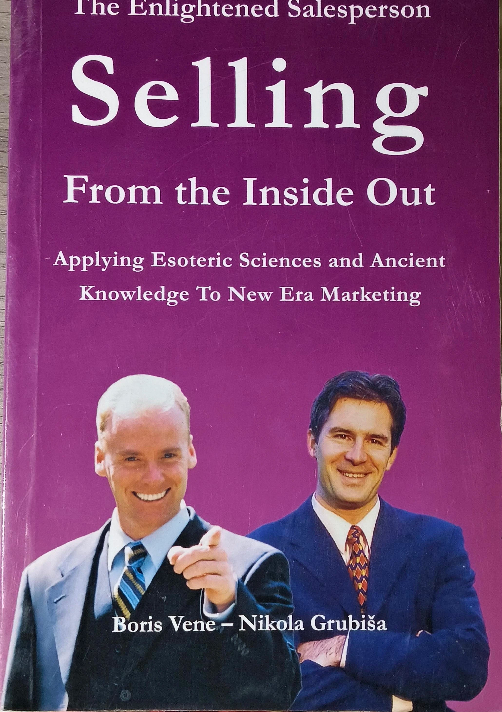 Paperback book Selling From the Inside Out by Boris Vene and Nikola Grubisa with purple cover