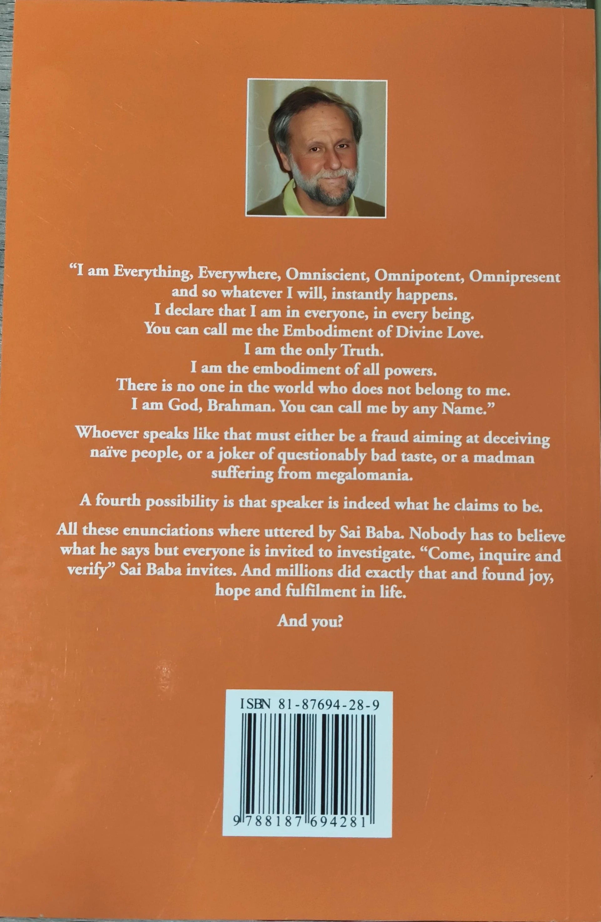 Back cover of The Promise Fulfilled - Part Two paperback book by Luc J Courtois