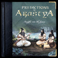 Hardbound spiritual book Predictions of Agastya with illustrated sage sitting on cover