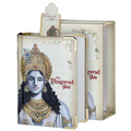 Hardbound edition of The Bhagavad Gita book with Krishna illustration on cover and box