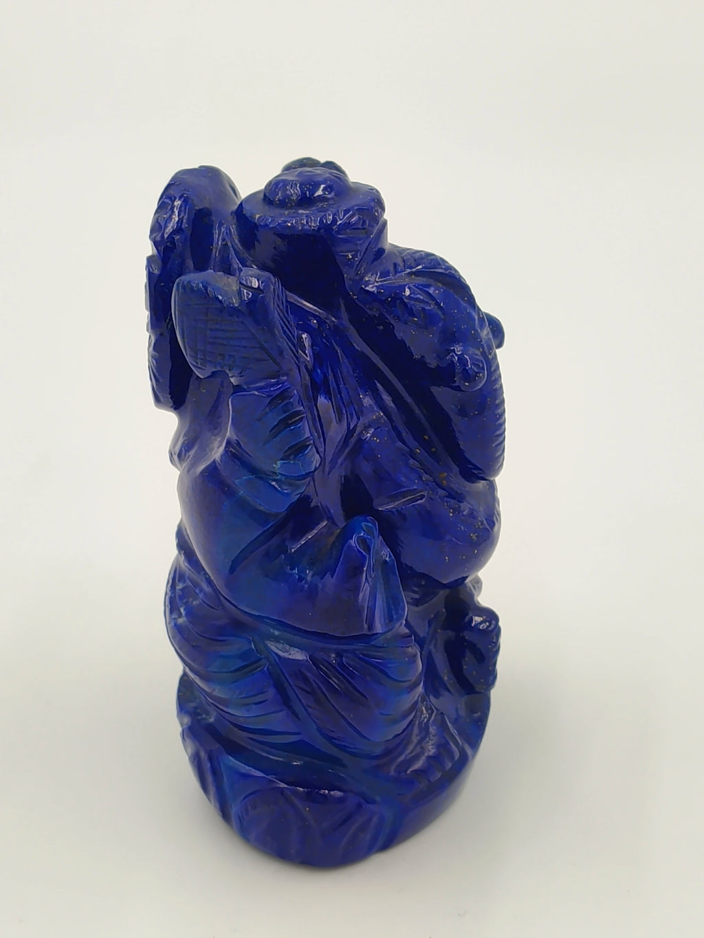 Lapis Lazuli small statue of deity Ganesh with detailed carving