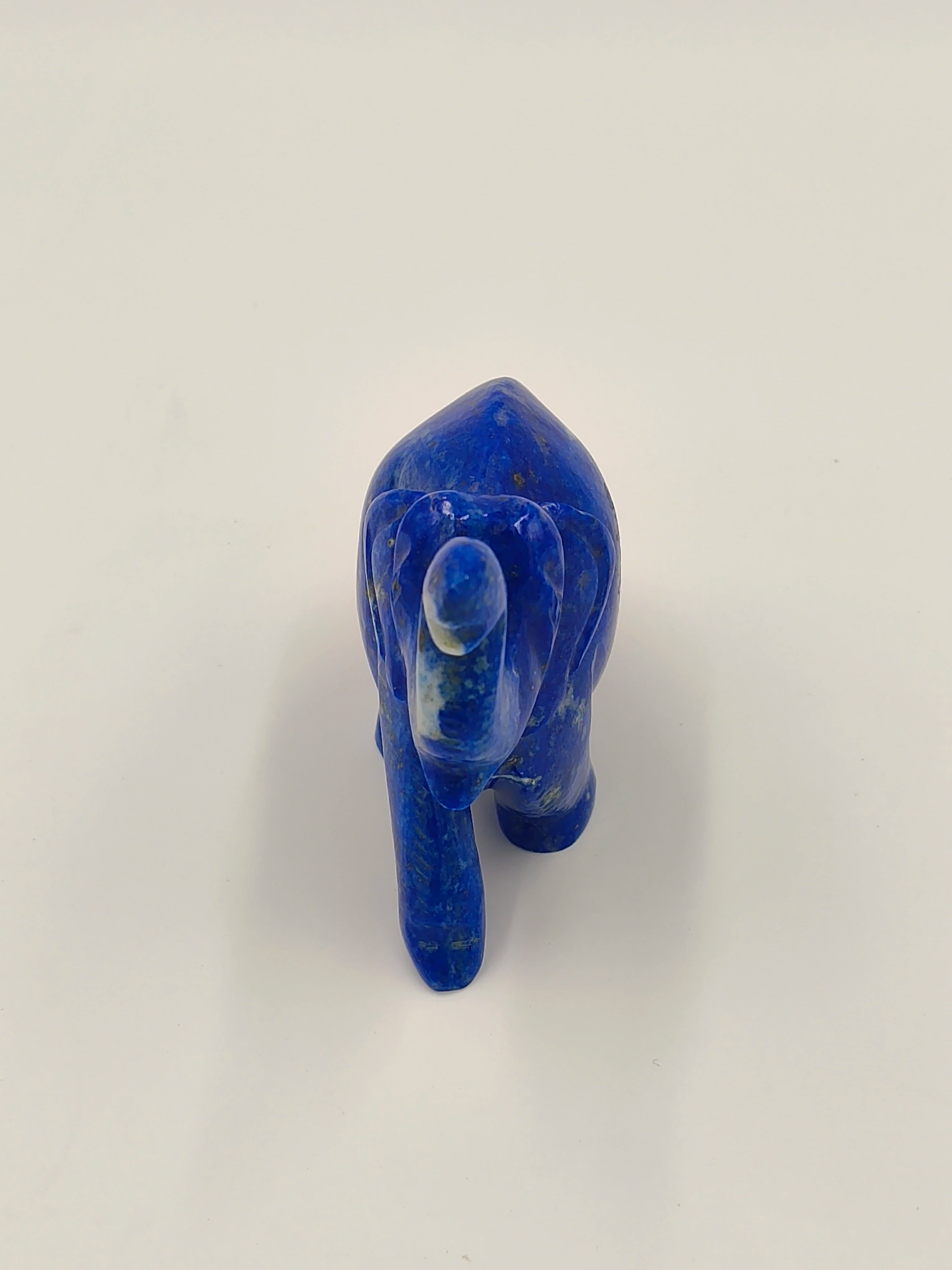 Small lapis lazuli Ganesh statue front view