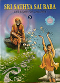 Paperback book titled Sri Sathya Sai Baba Life Story for Children with illustrated cover