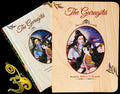 The Gurugita book with antique-styled wooden box featuring Shiva and Parvathi illustration