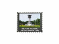 Sarva Dharma Stupa fridge magnet with monument image and religion of love text