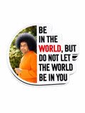 Baba with Quote refrigerator magnet featuring Sai Baba image and inspirational text