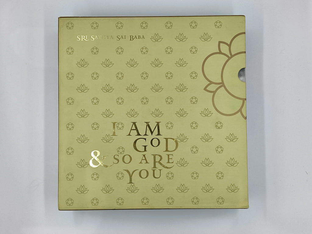 Large hardbound spiritual book set titled 'I Am God & So Are You' by Shalini Sreenivas