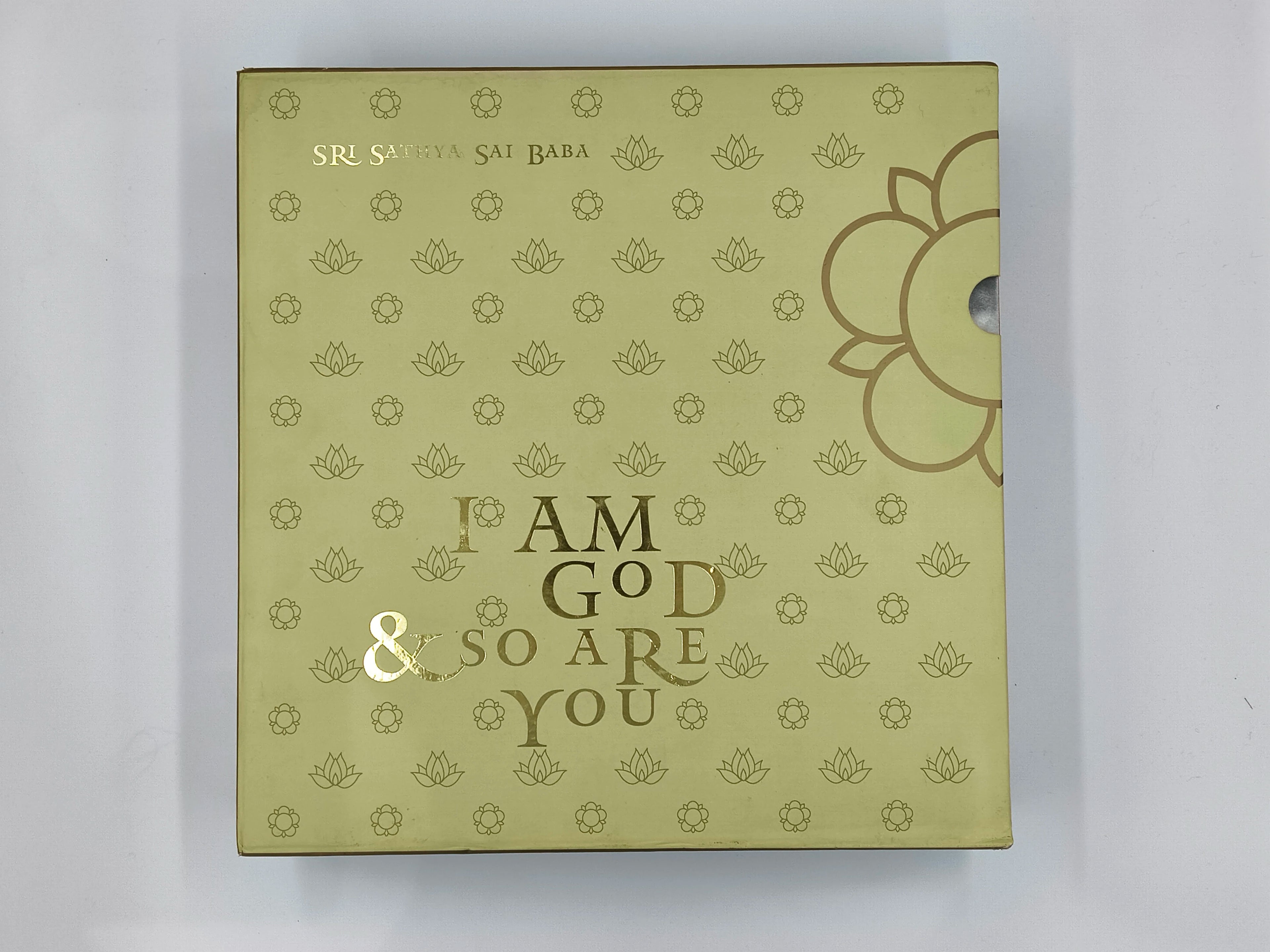 Large hardbound spiritual book set titled 'I Am God & So Are You' by Shalini Sreenivas